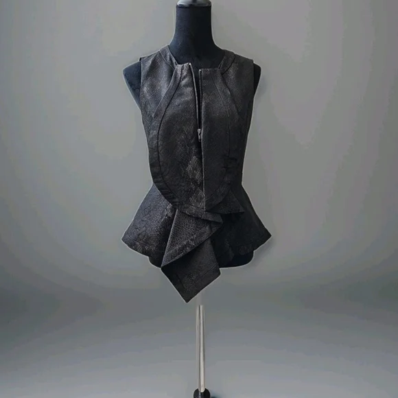 Womens W118 Walter Baker Peplum Top-Size Small - Picture 4 of 17